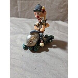 Slapstix Hooked On Fishin Collectible Clown figurine